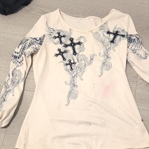 y2k alt emo graphic shirt